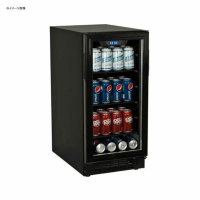 ビルトイン 冷蔵庫 アンダーカウンター 最大80缶 カウンター下 ガラスドア ブラック 幅38cm EdgeStar BBR901BL 80 Can Built-In Beverage Cooler - Black【代引不可】 家電