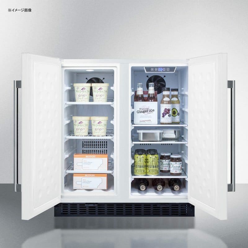 アンダーカウンタービルトイン冷蔵庫冷凍庫153LSummit29.5-inch5.4cu.ft.ConvertibleUndercounterRefrigeratorwithFreezer家電