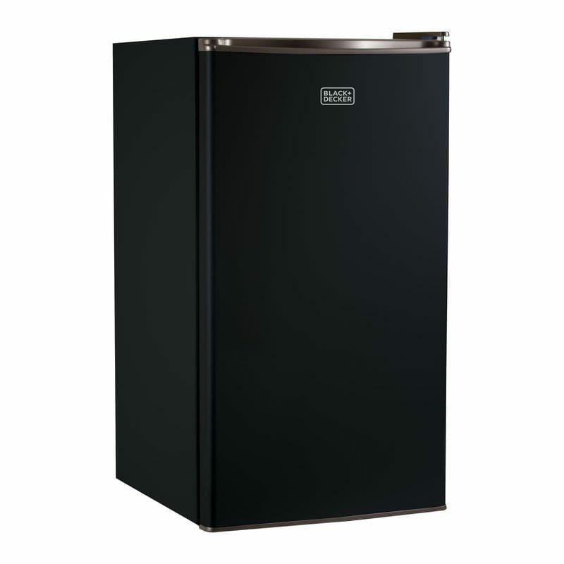 ブラック・アンド・デッカーコンパクト冷蔵庫冷凍庫付91LBlack+Decker3.2cu.ft.CompactRefrigeratorwithFreezerBCRK32B家電
