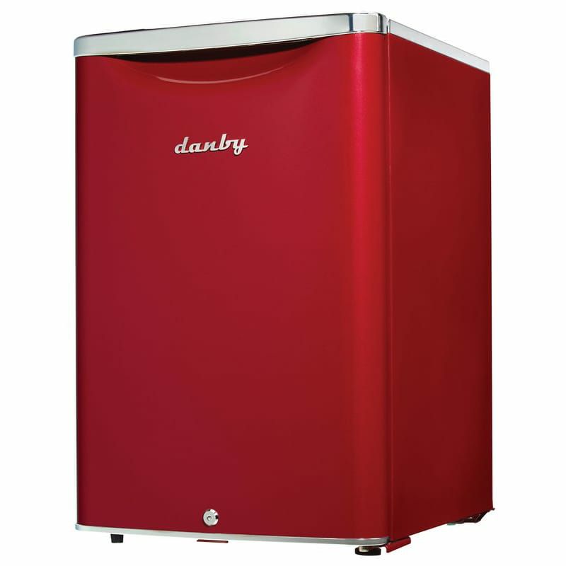 ダンビーコンパクト冷蔵庫74Lレッド赤DanbyContemporaryClassic18"2.6cu.ft.CompactRefrigeratorDAR026A2LDB家電