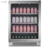 冷蔵庫ビルトインアンダーカウンターガラスドアガラス棚3段右ヒンジ152缶ステンレスAvallonABR241SGRH152Can24