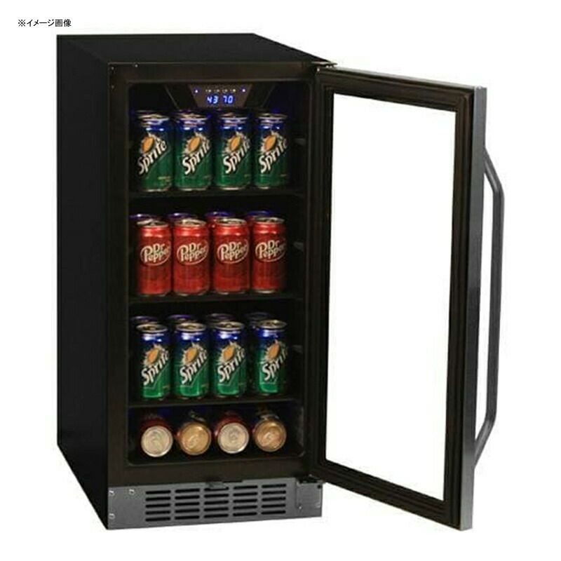 冷蔵庫ビルトインアンダーカウンターガラスドアガラス棚80缶ステンレスEdgeStarCBR901SG80Can15InchWideBuilt-inBeverageCooler-Black/StainlessSteel家電