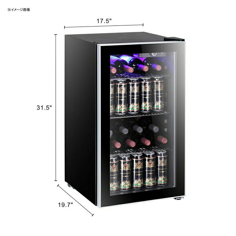 ワインセラー冷蔵庫ビルトインアンダーカウンターボトル26本ガラスドアAntarcticStar26BottleWineCooler/CabinetRefigeratorSmallWineCellarBeerCounterTopFridgeQuietOperationCompressorFreestandingBlack家電