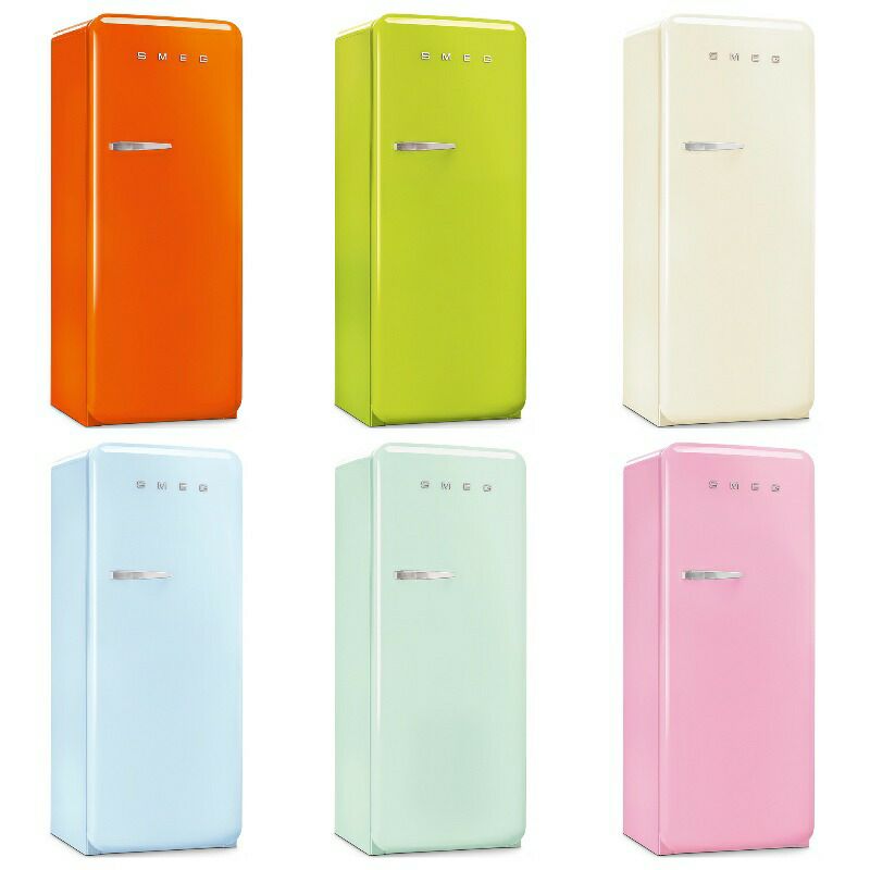 冷蔵庫冷凍庫スメッグ右開き／左開きレトロアンティークビンテージSMEG50'sRetroStyleAestheticRefrigeratorFAB28U家電