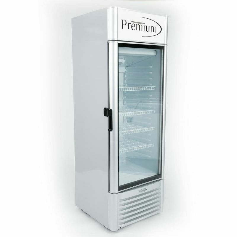 冷蔵庫ガラスドアオフィス事務所ショーケースかっこいいおしゃれ239L9.0cu.ftSingleDoorCommercialRefrigeratorBeverageCoolerinGrayPRF90DX【代引不可】