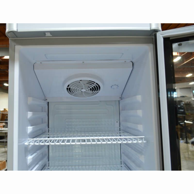 冷蔵庫 ガラスドア ビール 1枚ドア オフィス 事務所 ショーケース かっこいい おしゃれ 239L 9.0 cu. ft Single Door  Commercial Refrigerator Beverage Cooler in Gray PRF90DX【代引不可】 家電