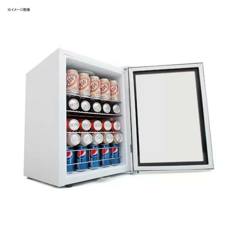 冷蔵庫90缶ワイヤーラック3段ステンレス鍵付きホワイトWhynterBR-091WS,90CanCapacityStainlessSteelBeverageRefrigeratorwithLock,White家電