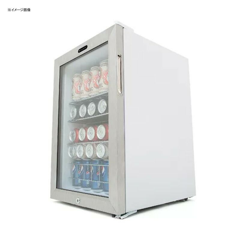 冷蔵庫90缶ワイヤーラック3段ステンレス鍵付きホワイトWhynterBR-091WS,90CanCapacityStainlessSteelBeverageRefrigeratorwithLock,White家電