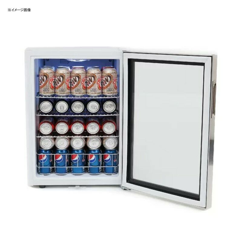 冷蔵庫90缶ワイヤーラック3段ステンレス鍵付きホワイトWhynterBR-091WS,90CanCapacityStainlessSteelBeverageRefrigeratorwithLock,White家電