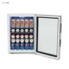 冷蔵庫90缶ワイヤーラック3段ステンレス鍵付きホワイトWhynterBR-091WS,90CanCapacityStainlessSteelBeverageRefrigeratorwithLock,White家電