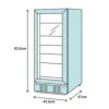冷蔵庫90缶ワイヤーラック3段ステンレス鍵付きホワイトWhynterBR-091WS,90CanCapacityStainlessSteelBeverageRefrigeratorwithLock,White家電