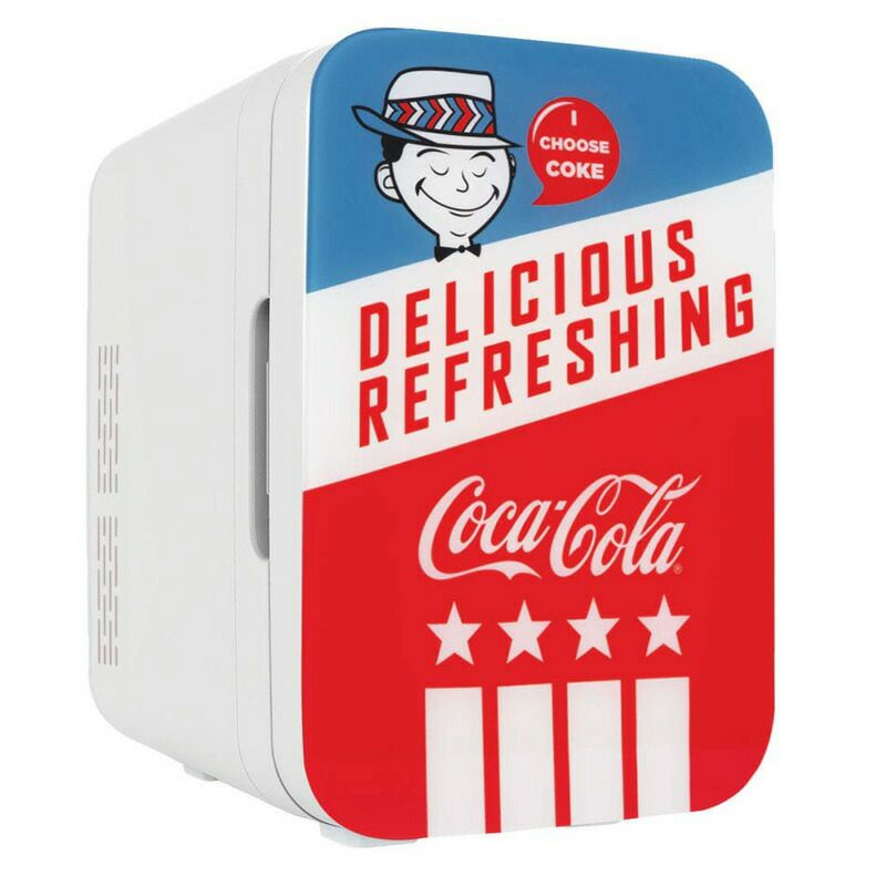 コカコーラミニ温冷庫冷蔵庫12缶車載可アメリカンレトロCooluliK10LGAMiniFridgeCoca-ColaAmericanaRetro(10Liter/12Can)-PortableAC/DCPoweredCoolerandWarmerforCars,RoadTrips,Homes,Offices,andDorms家電