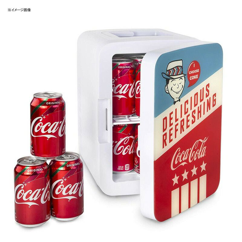 コカコーラミニ温冷庫冷蔵庫12缶車載可アメリカンレトロCooluliK10LGAMiniFridgeCoca-ColaAmericanaRetro(10Liter/12Can)-PortableAC/DCPoweredCoolerandWarmerforCars,RoadTrips,Homes,Offices,andDorms家電