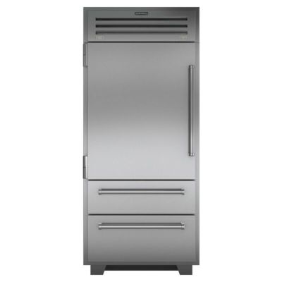 冷蔵庫 自動製氷機 ビルトイン 640L ステンレス 幅91cm Sub-Zero Built-In Bottom Freezer Refrigerator with Air Purification System, Water Filter, Automatic Ice Maker PRO3650LH 家電