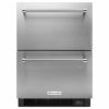 冷蔵庫冷凍庫ビルトインアンダーカウンター133L引き出し式キッチンエイドKitchenAid4.7cu.ft.DoubleDrawerRefrigeratorFreezerinStainlessSteel,CounterDepth