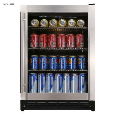 冷蔵庫 144L ガラスドア ステンレス 最大154缶 Magic Chef Beverage 23.4 in. 154 (12 oz.) Can Beverage Cooler, Stainless Steel HMBC58ST 家電