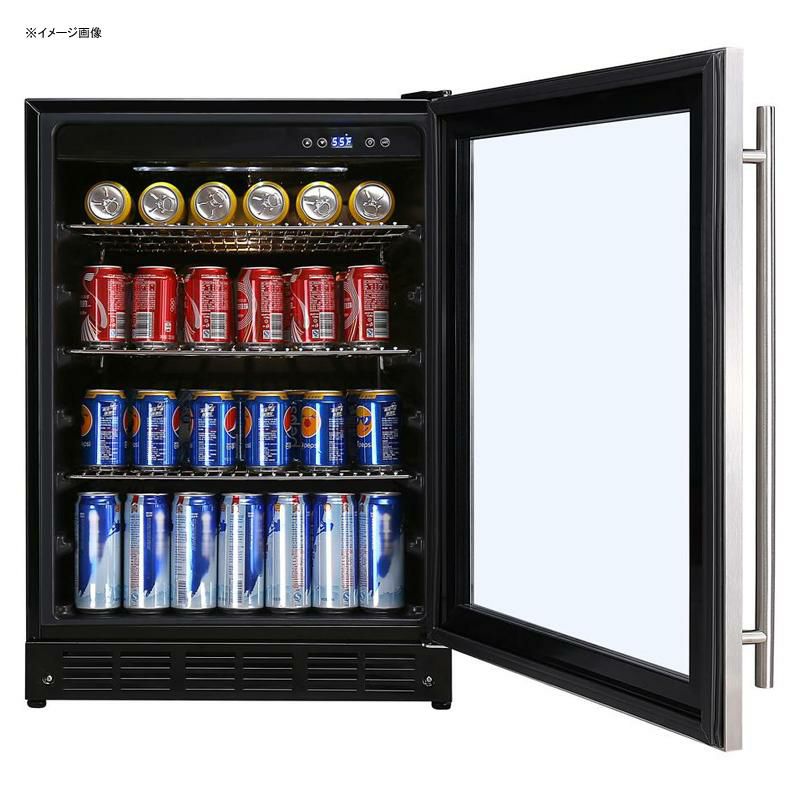 冷蔵庫144Lガラスドアステンレス最大154缶MagicChefBeverage23.4in.154(12oz.)CanBeverageCooler,StainlessSteelHMBC58ST家電