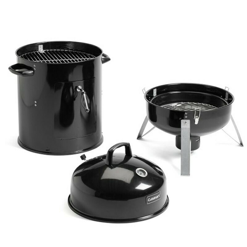 燻製器40cmスモーカークイジナートスモーク本格くんせいCuisinartVertical16"CharcoalSmoker