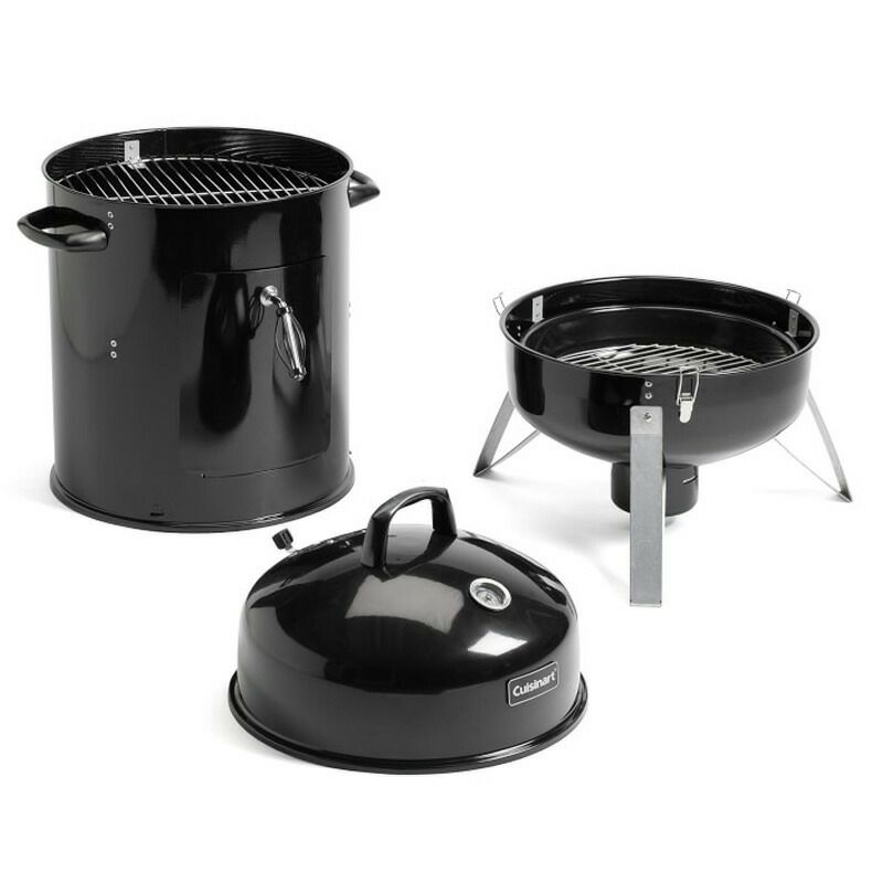 燻製器45cmスモーカークイジナートスモーク本格くんせいCuisinartVertical18"CharcoalSmoker