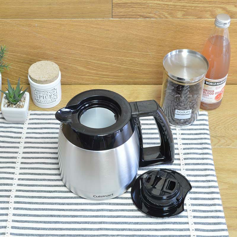 クイジナートコーヒーメーカー用パーツ部品ステンレスカラフェDCC-650PCJに適合CuisinartThermalCarafefor10-CupCoffeemakersDGB-600CRF