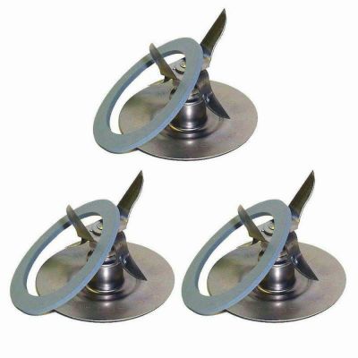 オスター オスタライザー ブレンダー ミキサー パーツ 4枚刃 替刃 アイスクラッシュ用 3個セット パッキン付 Oster Ice blade Set of 3