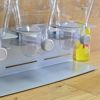 ゼブロトリプルドライディスペンサーシルバー×クロムZevroKCH-06151CommercialPlusEditionPortionControlTripleDryFoodDispenser,Silver/Chrome