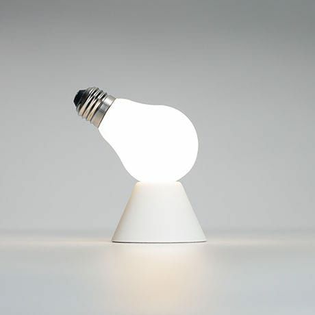 100%Lamp/Lampランプ／ランプ&テーブルベースセット-ホワイト