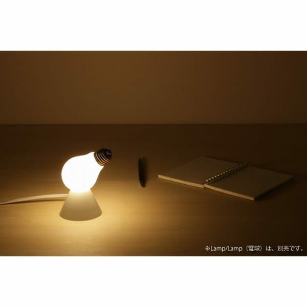 100%Lamp/Lampランプ／ランプテーブルベース-ホワイト