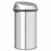 ブラバンシアゴミ箱60LステンレスBrabantiaTouchTrashCan16gallon/60liter-MatteSteelFingerprint-Proof,484506