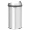 ブラバンシアゴミ箱60LステンレスBrabantiaTouchTrashCan16gallon/60liter-MatteSteelFingerprint-Proof,484506