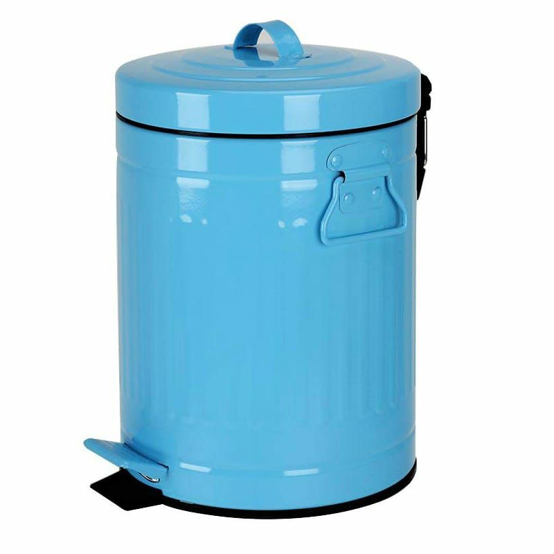 レトロビンテージトラッシュカンゴミ箱12LパステルMintGreenTrashCanwithLid,BathroomBedroomKitchenGarbageCan,RoundWasteBinSoftClose,RetroVintageMetalGarbageBinForOffice,12Liter/3Gallon