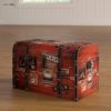 トランクストレージボックス箱アンティークAileenMediumDecorativeHomeStorageTrunk