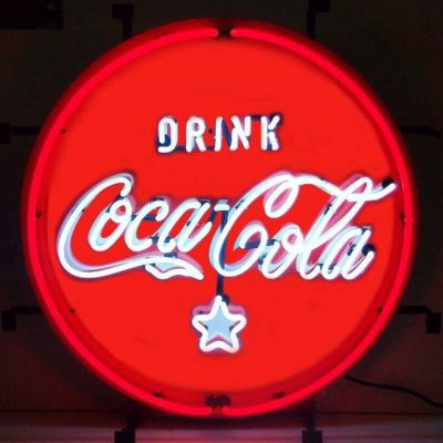 コカコーラ ネオンサイン 直径60cm レトロ 照明 Neonetics Coca-Cola