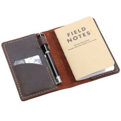 ノート用レザーカバーハンドメイドビンテージレザー9×14cmモレスキンカイエジャーナルPOCKETポケットサイズLeatherJournalCoverforFieldNotes,MoleskineCahierCover,HandmadeVintageLeatherCoverfor3.5"x5.5"Notebooks