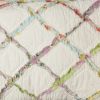 ローラアシュレイキルトコットンアップリケフリルダイヤ模様LauraAshleyRuffledGardenCottonQuilt