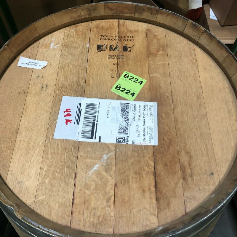 ワイン樽高さ90cmオーク材インテリアMGPOakWoodWholeWineBarrel,26"Dx35"H【代引不可】