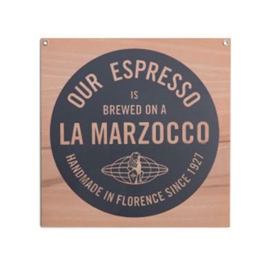 ラ・マルゾッコロゴサインマーク23×23cmエスプレッソカフェLaMarzoccoSign