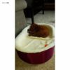 LargeBurgundy/ImitationLambswoolDogBedKingPetBed.OrthoComfort.OutsideDim.33x23x7