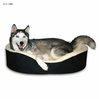 LargeMadeInAmericaDogBedKingCuddlerNestBed.Black/ImitationLambswool.OutsideDim.33x23x7".InsideDim.30x20x7".RemovableWashableCover.