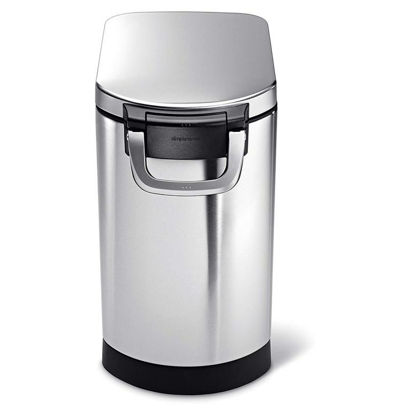 新鮮長持ち ペットフード 保存容器 ステンレス キャリー スクープ付 Bpaフリーバスケット ストレージ ドッグフード キャットフード シンプルヒューマン Simplehuman Pet Food Storage Can Brushed Stainless Steel アルファ エスパス