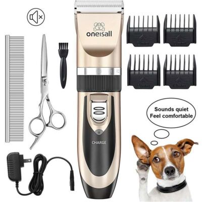 ペット用バリカン 充電式 トリミング コードレス 静か 犬 oneisall Dog Shaver Clippers Low Noise Rechargeable Cordless Electric Quiet Hair Clippers Set for Dogs Cats Pets 家電