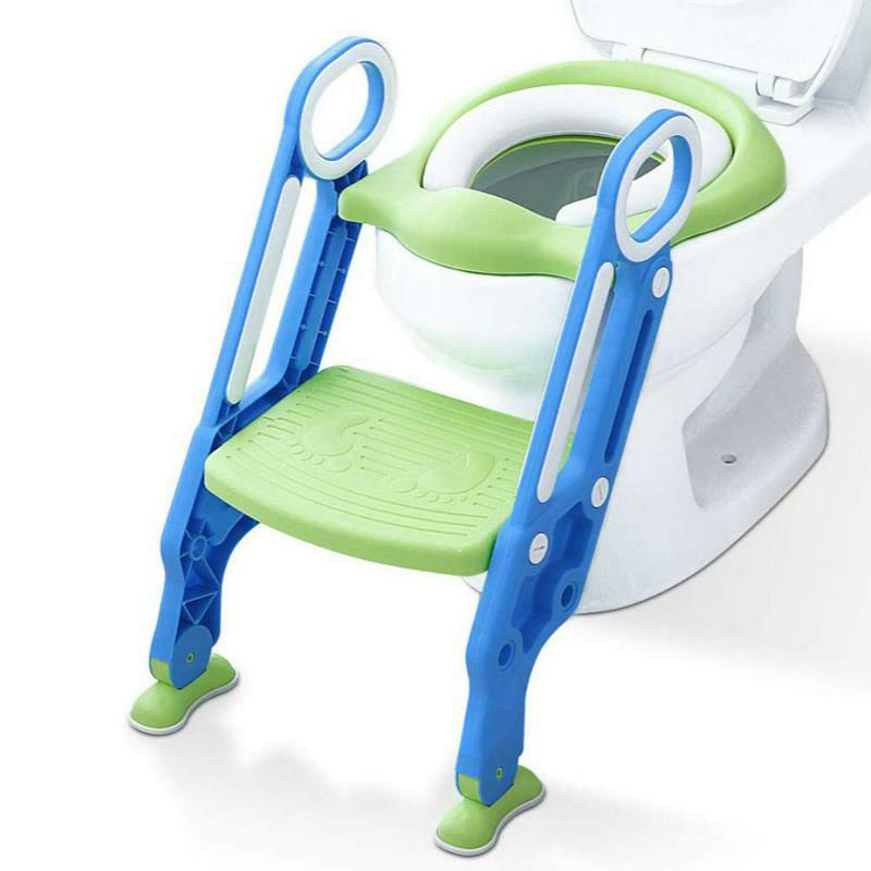 ステップ付補助便座トイレトレーニングトイレシート子供MangohoodPottyTrainingToiletSeatwithStepStoolLadderforBoysandGirlsBabyToddlerKidChildrenToiletTrainingSeatChairwithHandlesPaddedSeatNon-SlipWideStep