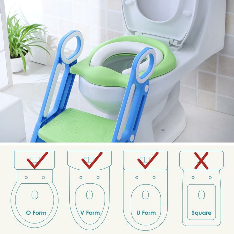 ステップ付補助便座トイレトレーニングトイレシート子供MangohoodPottyTrainingToiletSeatwithStepStoolLadderforBoysandGirlsBabyToddlerKidChildrenToiletTrainingSeatChairwithHandlesPaddedSeatNon-SlipWideStep