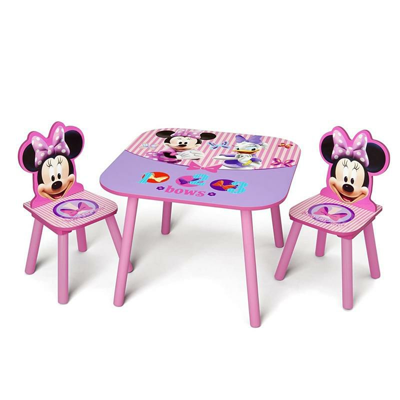 子供用テーブルチェアーミニーマウスディズニー椅子幼児DeltaChildrenKidsTableandChairSet(2ChairsIncluded),DisneyMinnieMouse