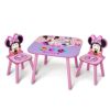 子供用テーブルチェアーミニーマウスディズニー椅子幼児DeltaChildrenKidsTableandChairSet(2ChairsIncluded),DisneyMinnieMouse
