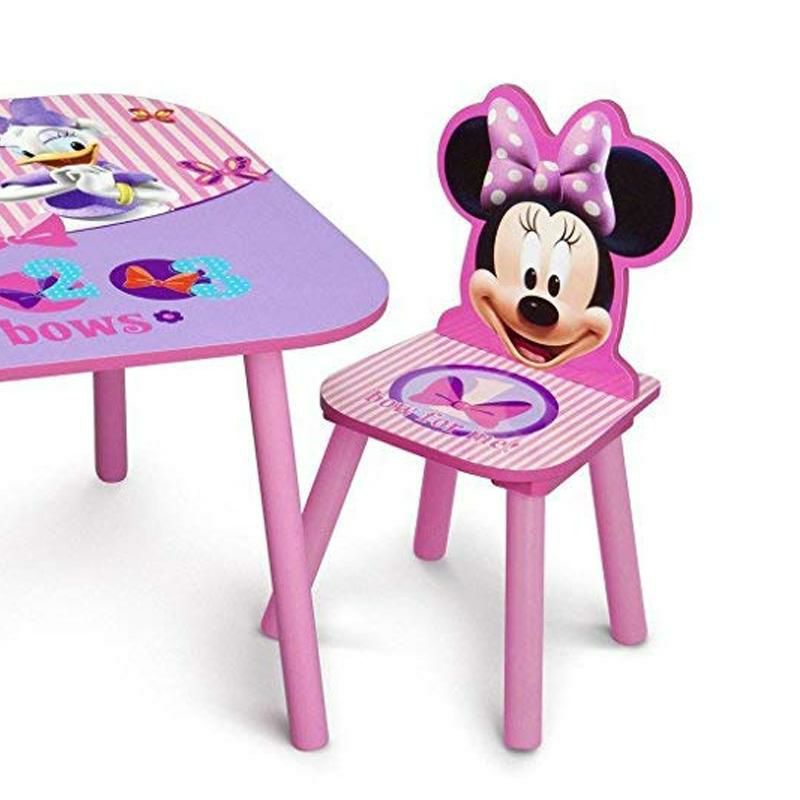 子供用テーブルチェアーミニーマウスディズニー椅子幼児DeltaChildrenKidsTableandChairSet(2ChairsIncluded),DisneyMinnieMouse