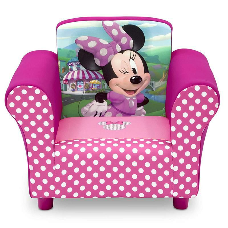 子供用1人用ソファーミニーマウスディズニーチェアー椅子幼児DeltaChildrenDisneyMinnieMouseUpholsteredChair