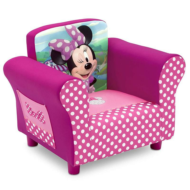 子供用1人用ソファーミニーマウスディズニーチェアー椅子幼児DeltaChildrenDisneyMinnieMouseUpholsteredChair