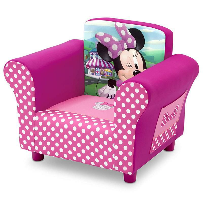 子供用1人用ソファーミニーマウスディズニーチェアー椅子幼児DeltaChildrenDisneyMinnieMouseUpholsteredChair