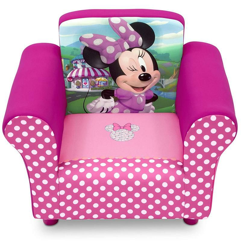 子供用1人用ソファーミニーマウスディズニーチェアー椅子幼児DeltaChildrenDisneyMinnieMouseUpholsteredChair